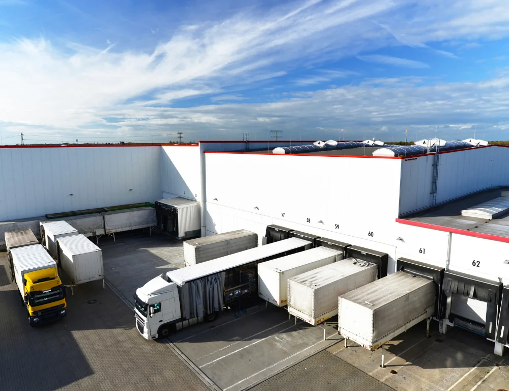 First Mile Shipping warehouse loading docks