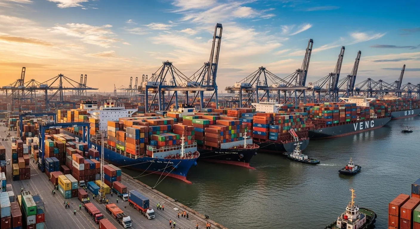 AI image of a port